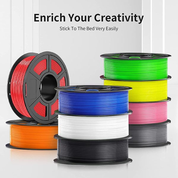 PLA 3D Printer Filament 1.75mm,  PLA Filament, Dimensional Accuracy +/- 0.02 mm, 1 kg Spool, PLA 1.75 Grey - Image 5