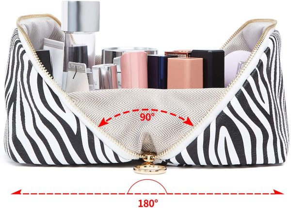 KALIDI Large Capacity Cosmetic Bag Ladies Pencil Case Make Up Bag Makeup Bag Pencil Case Cosmetic Travel Pouch - Image 4