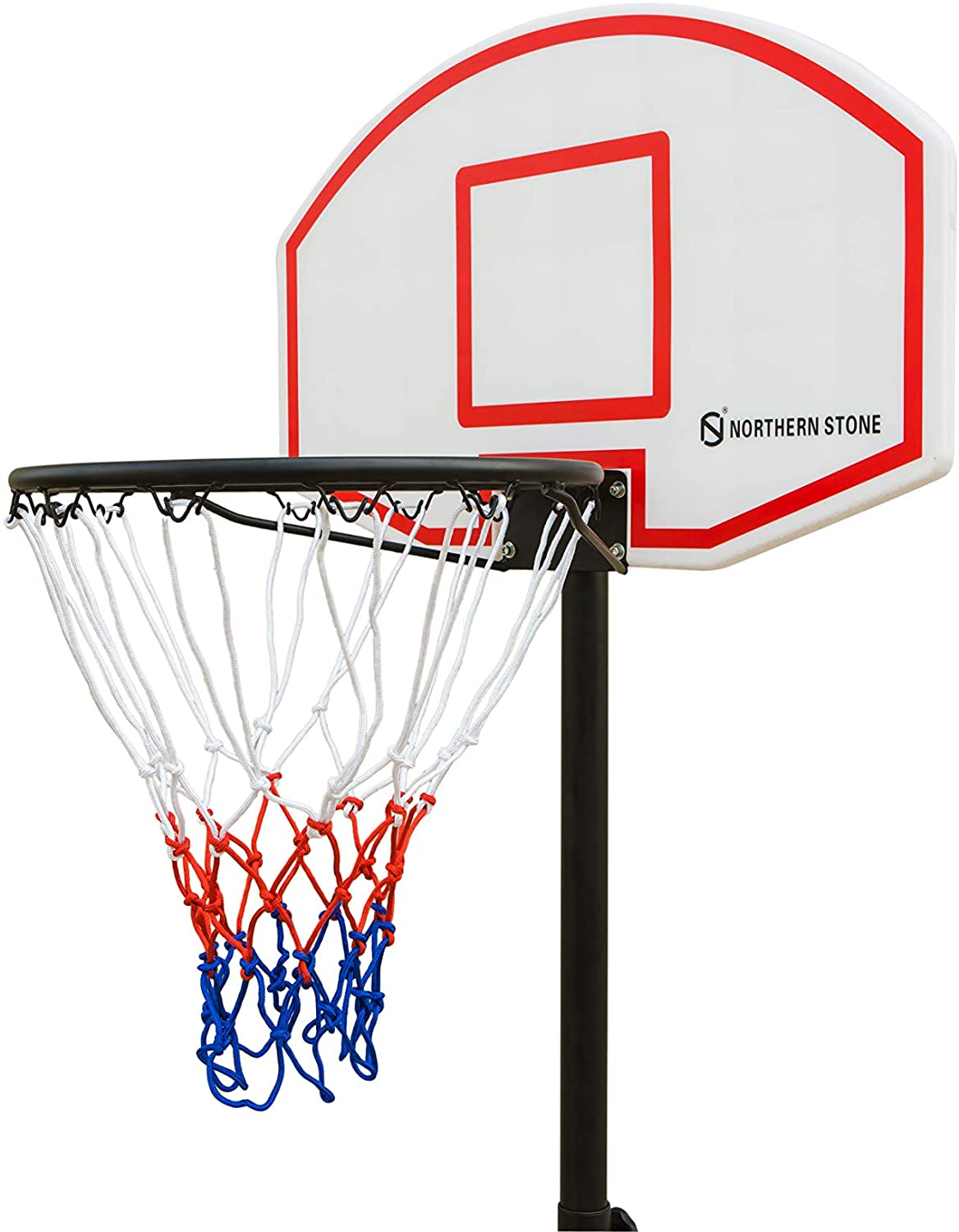 Northern Stone Junior Height Adjustable Basketball Hoop Free Standing