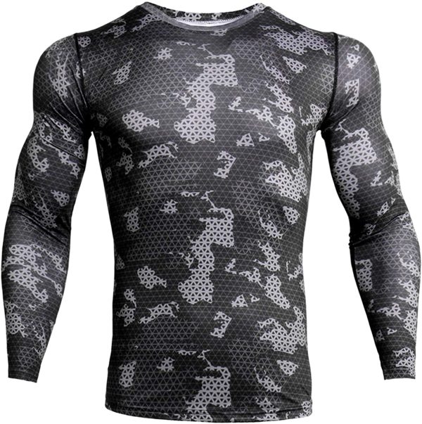 iCKER Base Layer Top Men's & Boy's Wicking Quick Dry Lightweight Sport Compression Tee Long Sleeve Shirt for Cycling Skiing Running Hiking - Image 5