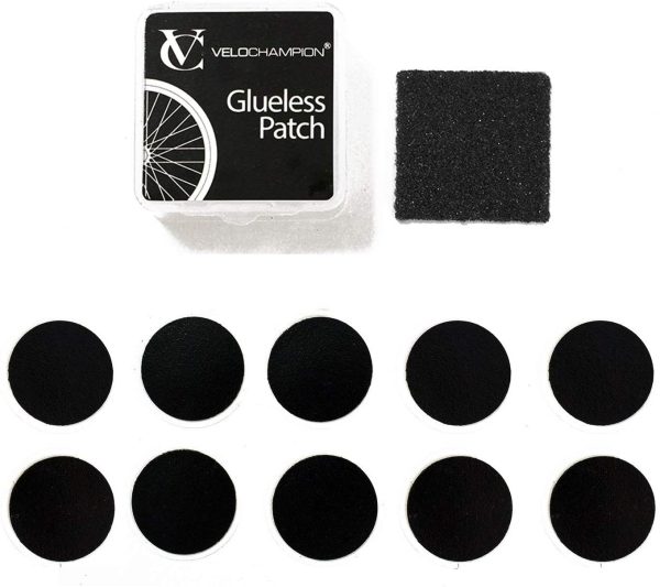 VeloChampion Lightweight Bike Puncture Repair Glueless Self-Adhesive Patches Kit - Available in 6 or 10 pack - Image 5