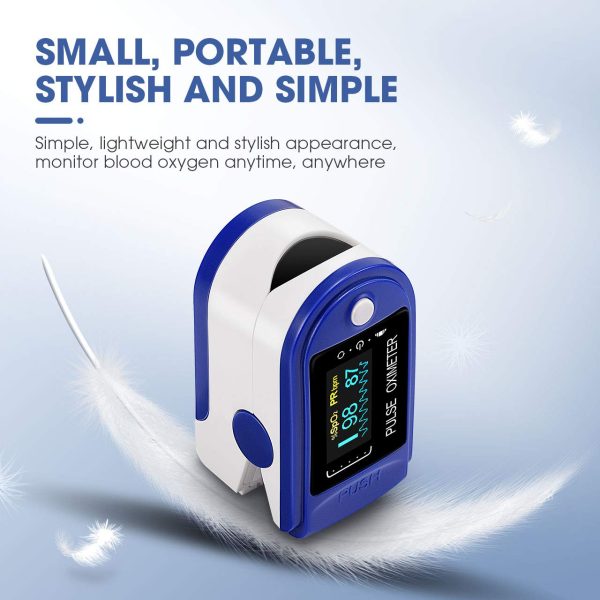 Oximeter, Oxygen Saturation Monitor Spo2 Fingertip Pulse Oximeter Adult and Child with Omnidirectional OLED Display - Image 5