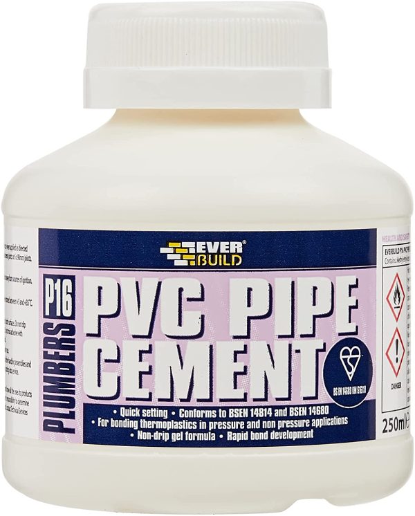 Everbuild P16 Plumbers PVC Pipe Cement, 250 ml - Image 3