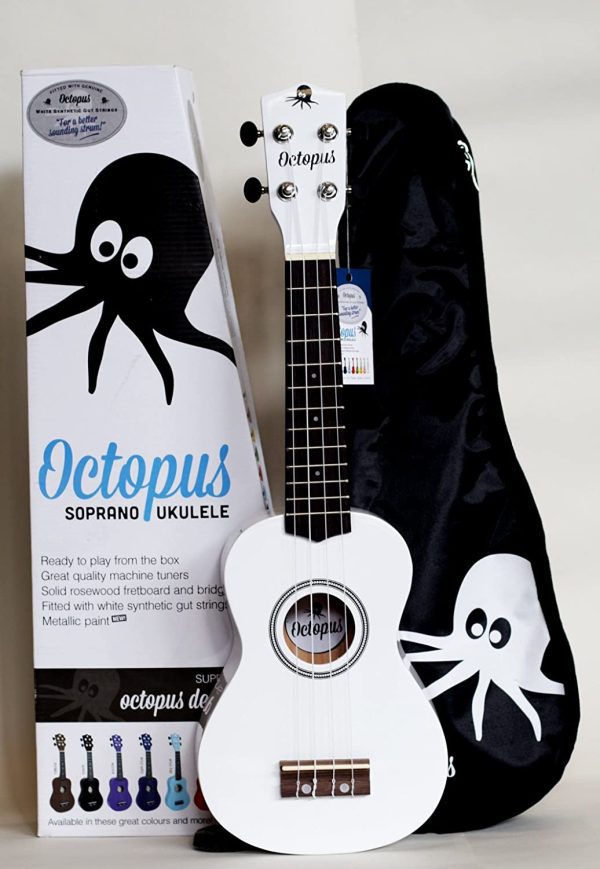 Octopus UK200-WH Soprano Ukulele Metallic Outfit - Image 2