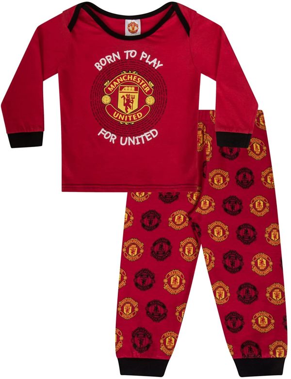 Manchester United Baby Pyjamas Long Boys Kids Official Football Gift - Image 5