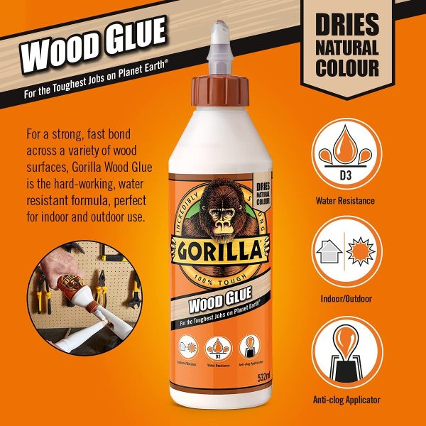 Gorilla Wood Glue 236ml (Pack of 12) - Image 3