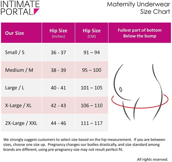 Intimate Portal Maternity Knickers | Pregnancy Pants Postpartum Underwear | Under Bump Cotton Cradle Briefs - Image 5