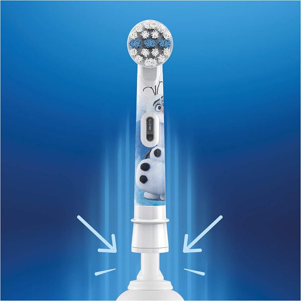 Oral-B Kids Electric Toothbrush Head, with Frozen 2 Characters, Extra Soft Bristles, For Ages 3+, Pack of 4, 2 Pin UK Plug - Image 4