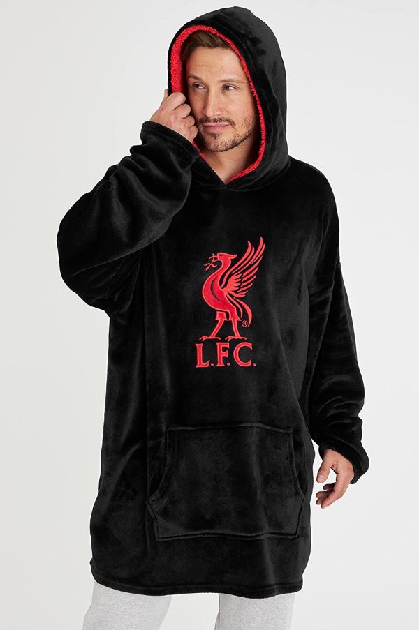 Liverpool F.C. Oversized Hoodie Blanket For Men, Official Football Gifts - Image 2