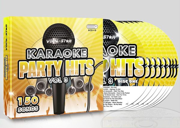 Karaoke CD Discs Set With Words Party Hits Vol 3 - 150 Songs on 8 CDG Discs Vocal-Star - Image 2