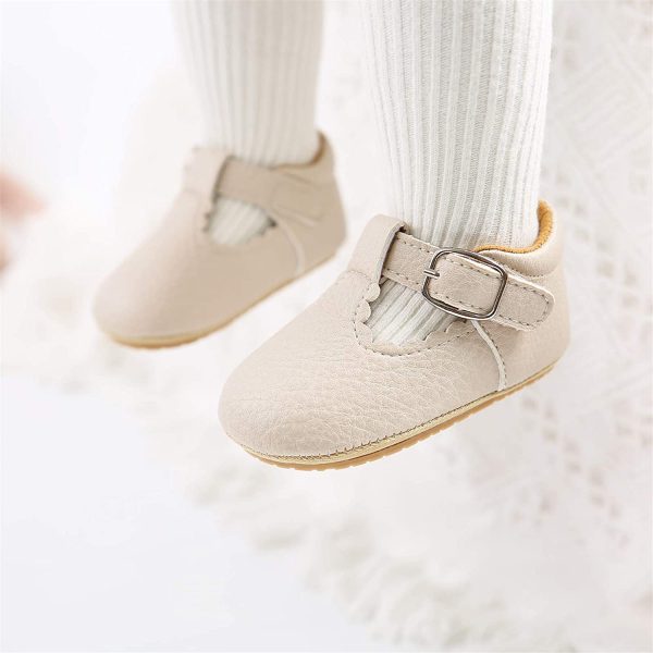 RVROVIC Baby Girl Moccasins Princess Mary Jane Flat Dresses Shoes Premium Lightweight Soft Sole Crib Shoes Toddler Shoes - Image 2