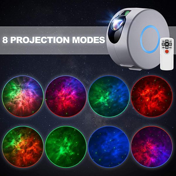 Star Projector,LED Galaxy Projector Light with Nebula,Night Light Projector with Remote Control for Kids Baby Adults Bedroom/Party/Game Rooms/Home Theatre/ and Night Light Ambience - Image 7