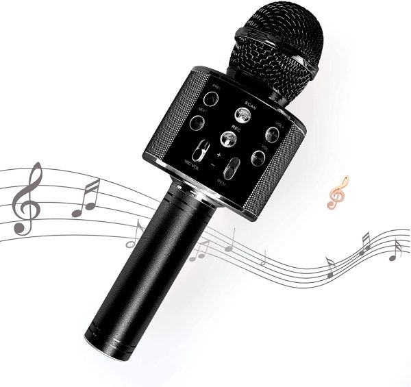 Kissarex Wireless Microphone Karaoke Bluetooth: Pop Handheld Real Tosing Singing Portable Speaker Voice Little Fun Changer Solo Car Girls Mic - Image 3