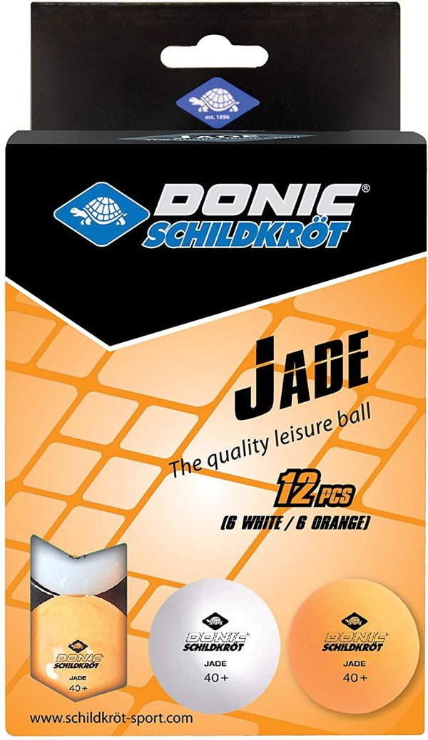 Donic-Schildkr?t Jade Table Tennis Balls, Poly 40+ Quality, 12 balls (6x White and 6x Orange) - Image 4