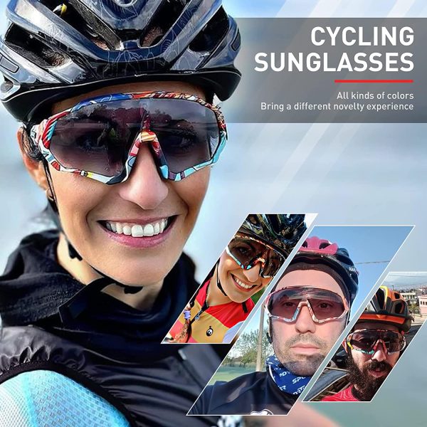 KAPVOE Photochromic Cycling Glasses Tr90 Frame For Men Women Clear Sports Sunglasses Mountain Bike Glasses Transparent MTB Bicycle Goggles Running - Image 6