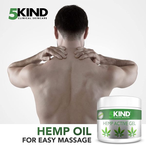 Hemp Joint & Muscle Active Pain Relief Gel- High Strength Hemp Oil Formula Rich in Natural Extracts by 5kind. Soothe Feet, Knees, Back, Shoulders (300 ml (Pack of 1)) - Image 4