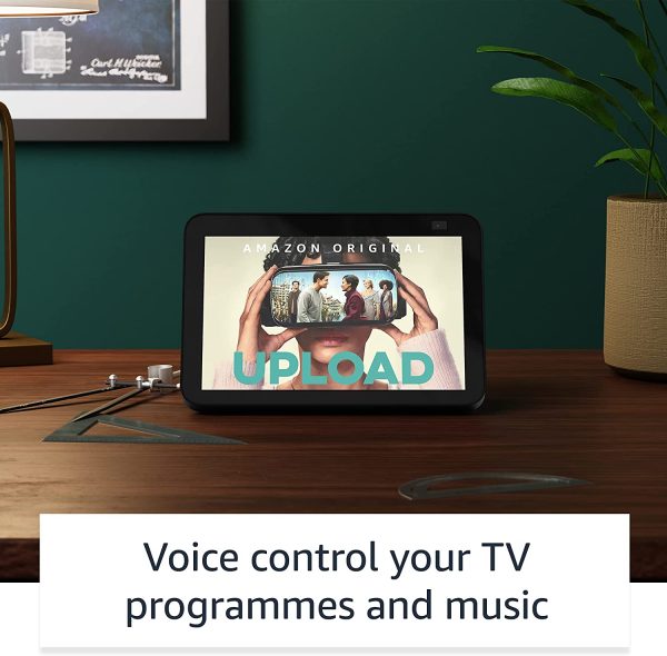 Echo Show 8 | 2nd generation (2021 release), HD smart display with Alexa and 13 MP camera | Charcoal - Image 2
