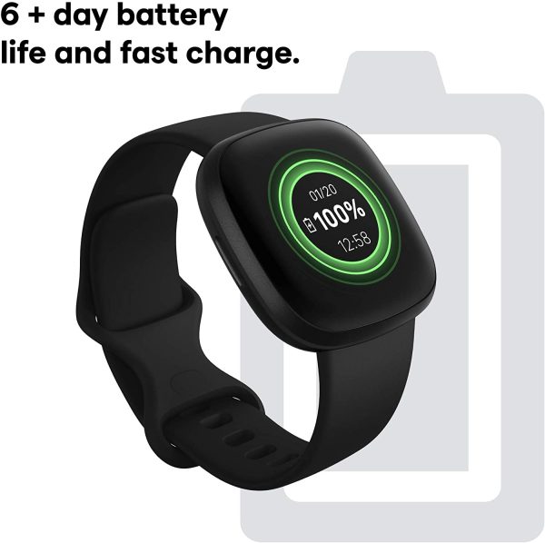 Fitbit Versa 3 Health & Fitness Smartwatch with GPS, 24/7 Heart Rate, Voice Assistant & up to 6+ Days Battery - Image 3