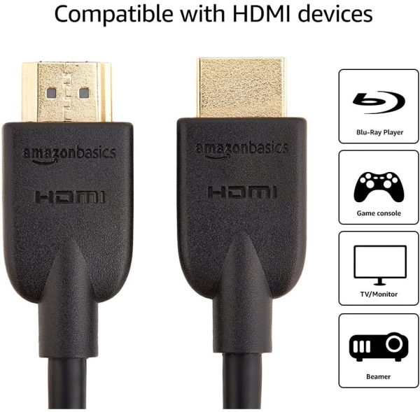 Amazon Basics High-Speed, Ultra HD HDMI 2.0 Cable, Supports 3D Formats and with Audio Return Channel, 1.8 m - Image 5