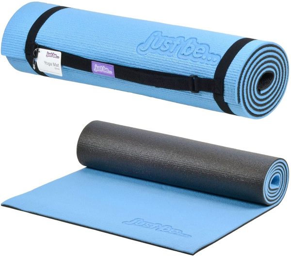 just be?? 10mm Thick 2-Tone Non Slip Exercise Yoga Pilates Mat ?C 180cm - 10mm Foam with Colour Coded Carry Strap - Image 5