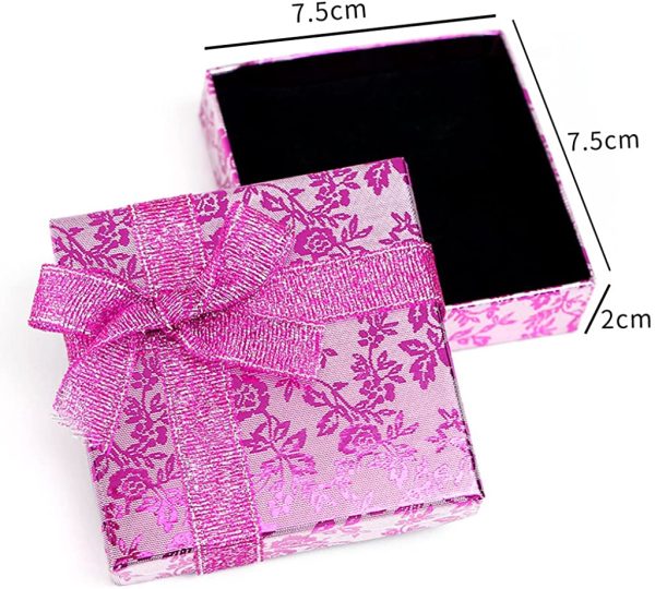 RKC x 1-24PCS Beautiful Sparkling vibrant colors Ribbon JEWELLERY GIFT BOXES For Necklace Bracelet Earrings Rings Baby Showers Wedding Favours Birthdays Charms Wholesale Sets - Image 5