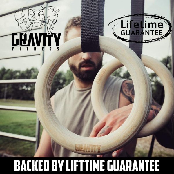 Gravity Fitness wooden Gymnastic Rings - Image 3