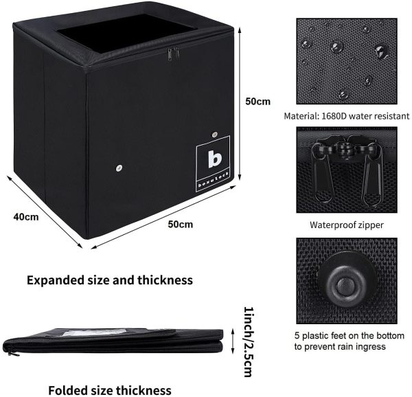 BOXULOCK Large Indoor Outdoor Lockable Storage Box. No assembly. Lock included. Black. - Image 4