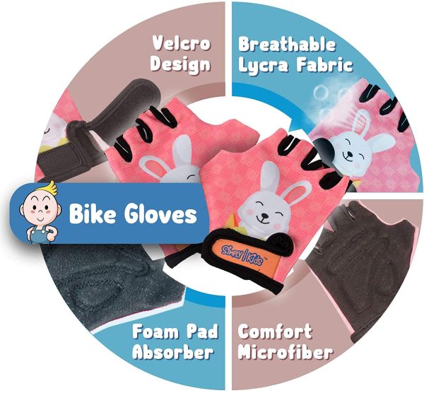 Innovative Soft Knee Pads and Elbow Pads for Children | Kids Knee and Elbow Pads w/Bike Gloves and Mesh Bag | Comfortable & CSPC Certified Kids Knee Pads | Bike Roller-Skate Skateboard Boys Girls