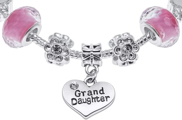 Jewellery Hut Granddaughter 'You Leave A Sparkle Wherever You Go' Children's Charm Bracelet Gift Box Set - Image 5