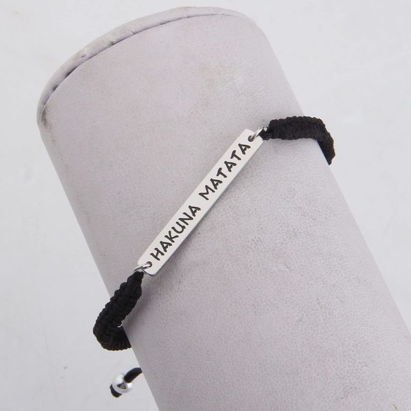 KUIYAI Hakuna Matata Mantra Bracelet Inspirational Gift Movie Lover Gift for Her - Image 3