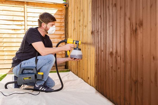 Fence & Decking Paint Sprayer for fences, sheds, decking or garden furniture, covers 5 m2 in 9 min, 1400 ml capacity, 460 W, 1.8 m hose - Image 6