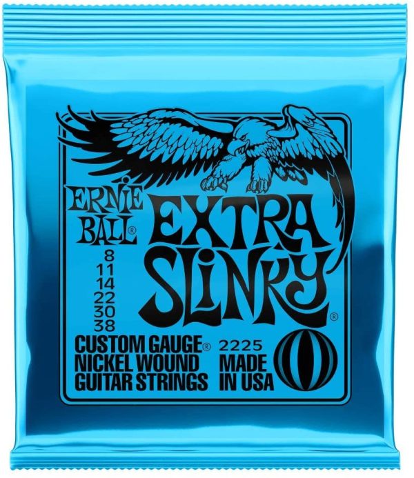 Ernie Ball Extra Slinky Nickel Wound Electric Guitar Strings - 8-38 Gauge