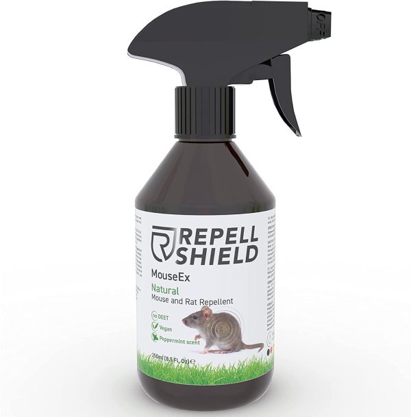 RepellShield Mouse Repellent Spray & Rat Deterrent - A Peppermint Oil Spray: A Natural Mice Repellent & Rat Repellent - Peppermint Spray for Rats - Alternative to Mouse Traps or Mouse Poison, 250ml - Image 3