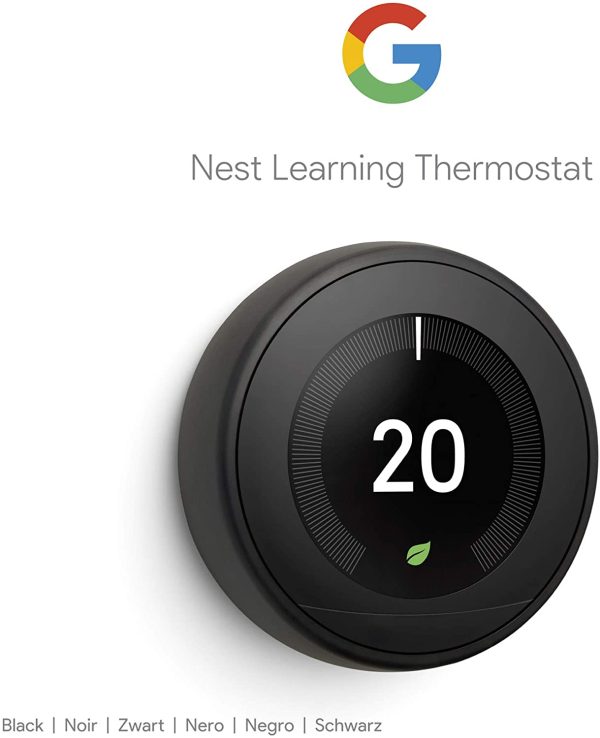 Nest Learning Thermostat 3rd Generation, Black - Smart Thermostat - A Brighter Way To Save Energy - Image 2