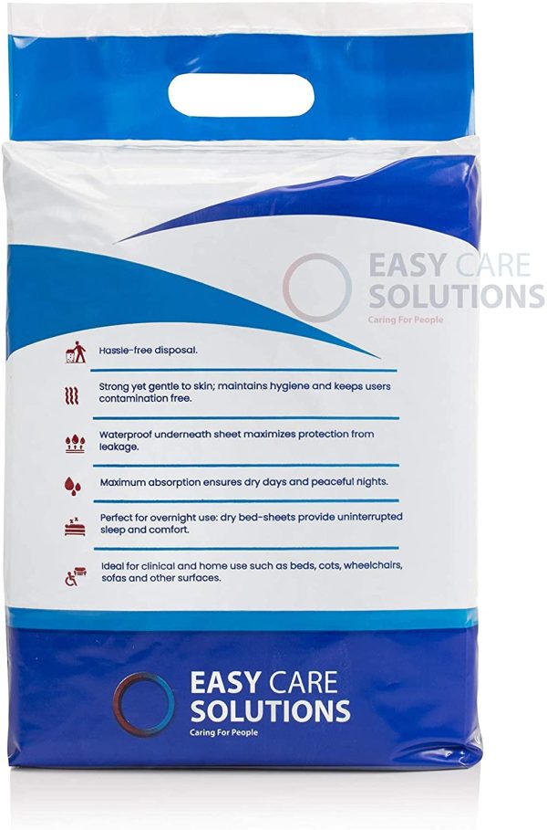 Easy Care Solutions | Disposable Incontinence Bed Pads | 60 x 90 cm Pack of 20 - Image 7