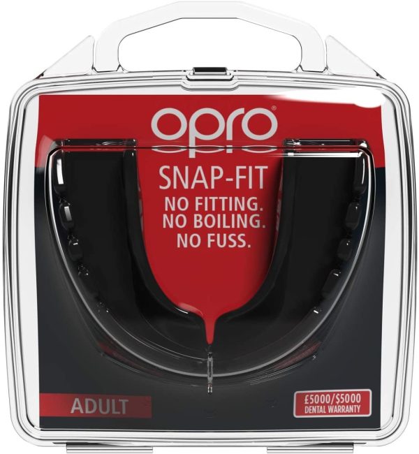 Opro Snap-Fit Instant Gum Shield for Rugby, Hockey, MMA, Lacrosse, Contact Sports ?C Dental Warranty, No Moulding Needed, Easy and Instant Fit - Image 4