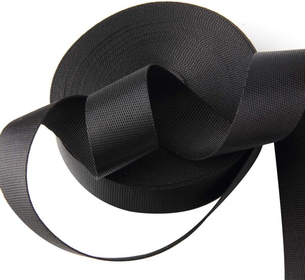 Bujingyun 1 Inch Wide Black Nylon Heavy Webbing Strap, 10 Yards - Image 7