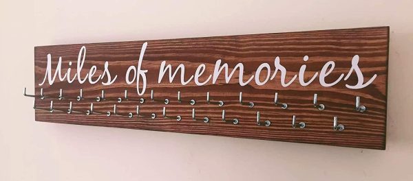 It's a Bling Thing Ltd | Running / Sports Wooden Medal display hanger. 25 hooks. Miles of memories