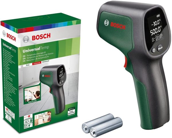 Bosch Infrared Thermometer UniversalTemp (Temperature Range: -30??C to +500??C, 2x Batteries, AA, in cardboard box) - Image 3