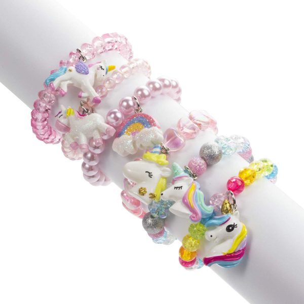 Girls Unicorn Bracelets,Unicorn Girls Jewellery Bracelets Party Bag Stocking Filler Friendship Bracelet Set Toddler Bracelets - Image 4