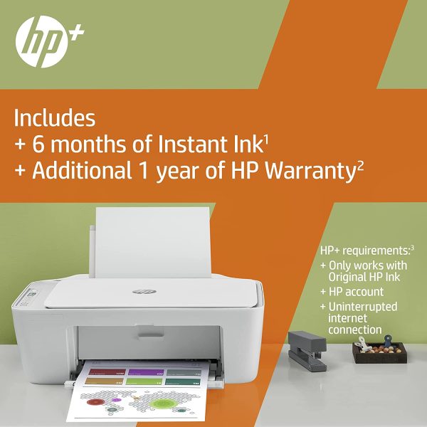 DeskJet 2710e All-In-One Colour Printer with 6 Months of Instant Ink with + - Image 2