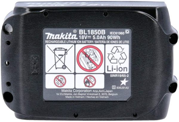 2BL1850 18 V 5.0 A Li-Ion LXT Battery - Black (Pack of 2)