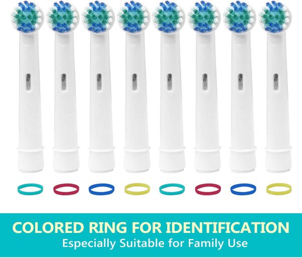 Replacement Toothbrush Heads Compatible Refills for Most Braun Oral-B Electric Toothbrushes, Classic Precision Clean Replacement Brush Heads (Pack of 8)