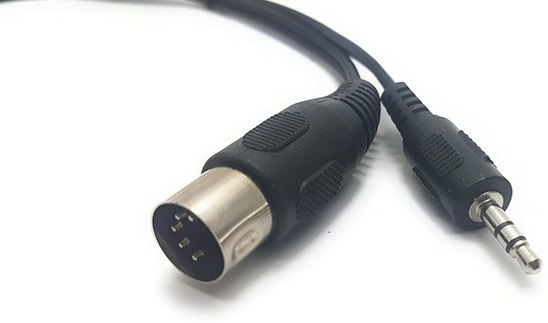 MainCore 1.5m long Midi 5 Pin Din Plug to 3.5mm Jack Stereo Plug Audio Stereo Cable, Lead - Image 4