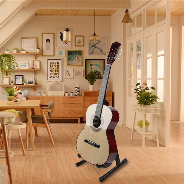 Display4top Universal Foldable A - Frame Guitar Stand,Portable Guitar Stand Holder for Acoustic,Electric Guitars,Electric Bass - Image 5