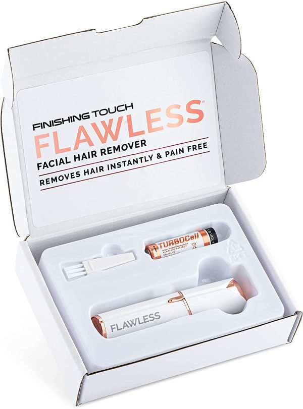 Finishing Touch Flawless Next Generation Facial Hair Remover ?C AA Battery Included, White - Image 7