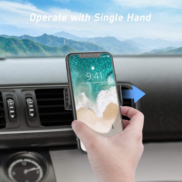 Blukar Car Phone Holder, Air Vent Phone Mount Holder for Car - Dual Vent Clips Design, 360?? Rotation Universal for All 4.7 to 6.7 inch Smartphones - Image 6