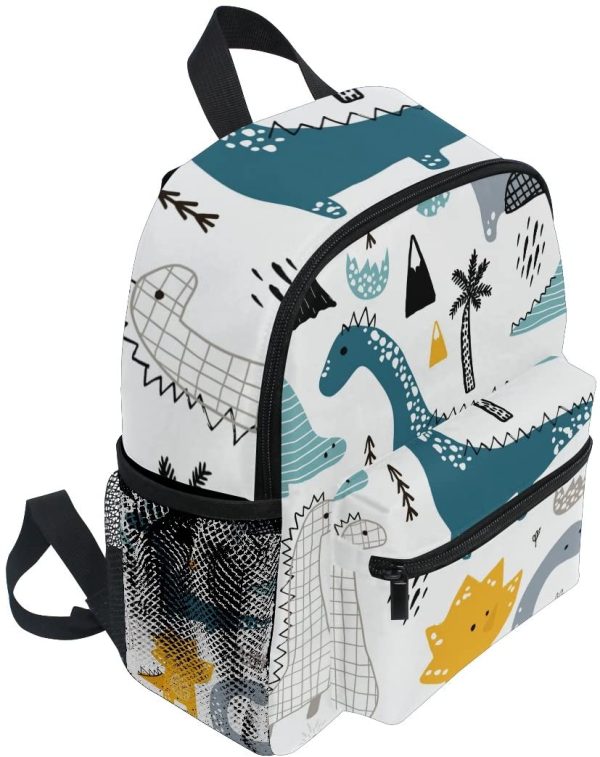 ISAOA 3D Printed Dino Scandinavian Style Kids Backpacks Kindergarten Preschool Toddler Boys/Girls Bookbag Cute Schoolbags for Age 2-8 Child - Image 5