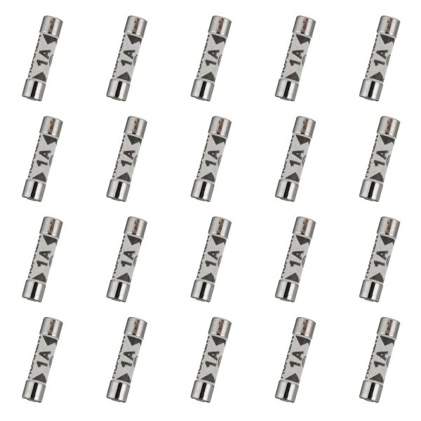 HUAREW 20 Pcs 1A 240V 6.3x25 mm BS1362 0.248x0.984 Inch Ceramic Tube Fuses