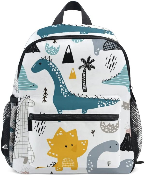 ISAOA 3D Printed Dino Scandinavian Style Kids Backpacks Kindergarten Preschool Toddler Boys/Girls Bookbag Cute Schoolbags for Age 2-8 Child - Image 2